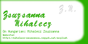 zsuzsanna mihalecz business card